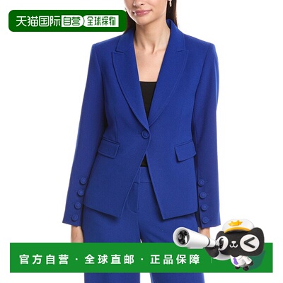 自营Tahari ASL Petite Blazer - cobalt 美国奥莱直发外套