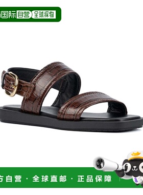 自营 Aquatalia Joni皮革凉鞋-棕色 美国奥莱直发新款