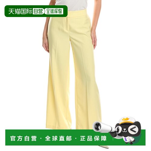 自营Tahari ASL Pant - yellow 美国奥莱直发阔腿裤西装裤