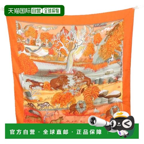 自营Hermes Silk Scarf (Pre-Owned) - orange 美国奥莱直发
