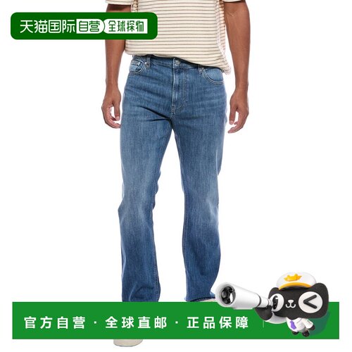 自营frame denim框架牛仔布现代Bradwell直牛仔裤-蓝色 美国奥莱