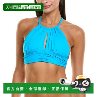 自营 La Blanca高领中线上衣-蓝色背心 美国直发奥莱吊带