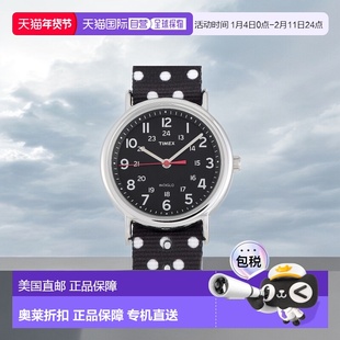 自营 Timex Weekender 黑色波点手表 TW2R63000 多 美国奥莱直发