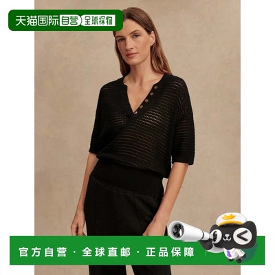 自营Varley Callie Top Women's  Black Knit Oversized Dropped