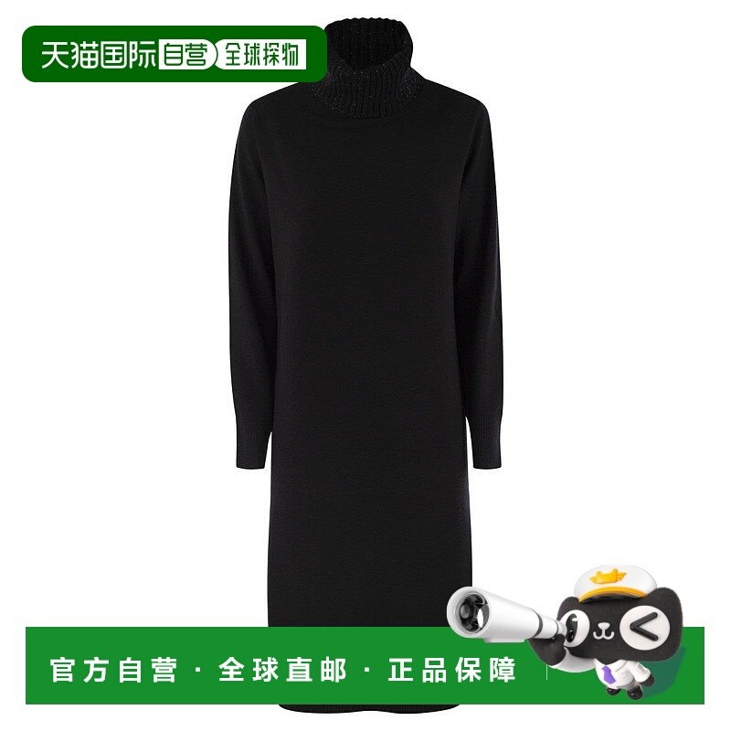 自营fabiana filippiHigh Neck Dress With Sequins - black 美国