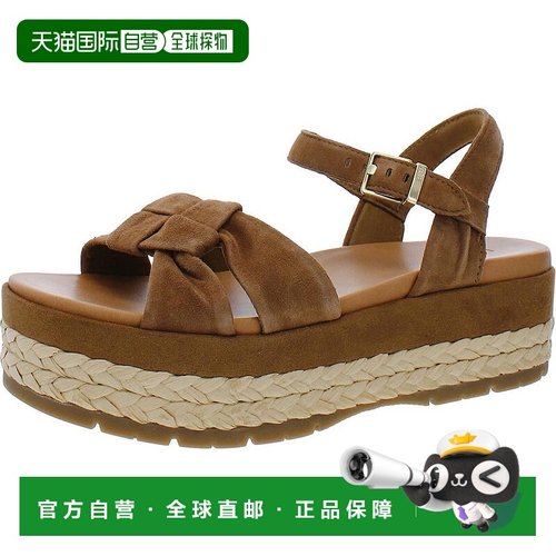 1h可退 【美国直邮】Ugg|Ugg 女款 NEUSCH 皮革露趾踝带