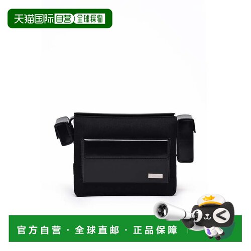 自营ferragamoNylon Shoulder Bag - Black - black 美国奥莱直发