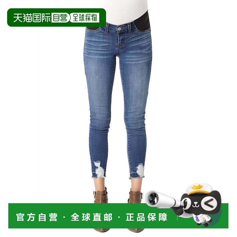 自营kancanGemma Ankle Skinny Maternity Jeans In Blue - blue