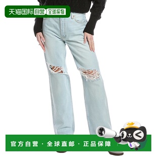 自营 redoneRE/DONE Loose Long Acqua Destroy Jean - blue 美国