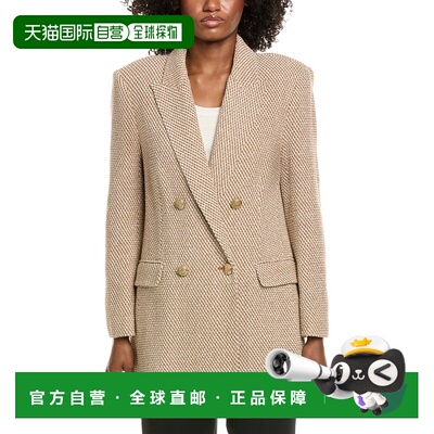 自营l'agenceL’AGENCE Riva Knit Double-Breasted Blazer - bro