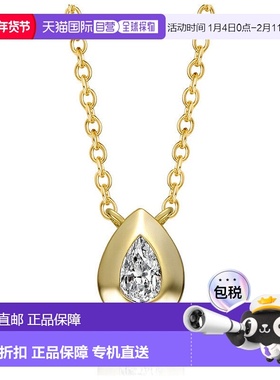自营 geneviveSterling Silver 14K Gold Plated with Bezel Set