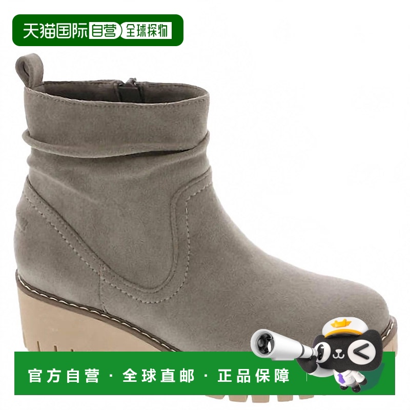 自营 very g灰色Dashing厚实脚踝靴 美国奥莱直发女靴