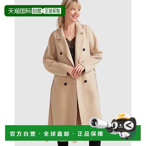 自营belle & bloomBoss Girl Double-Breasted Lined Wool Coat -