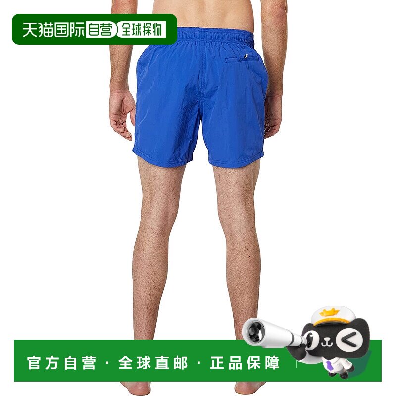 自营Hugo Boss 男式标准章鱼泳裤抽绳泳裤蓝色爱琴海 - 蓝色 美国