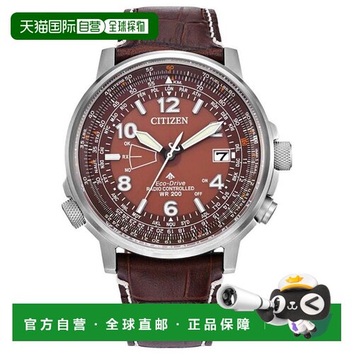 自营Citizen Men's Eco Skjy - brown 美国奥莱直发
