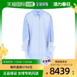 蓝色垂感设计透气清凉舒适休闲 香港直发Loewe罗意威女士衬衫