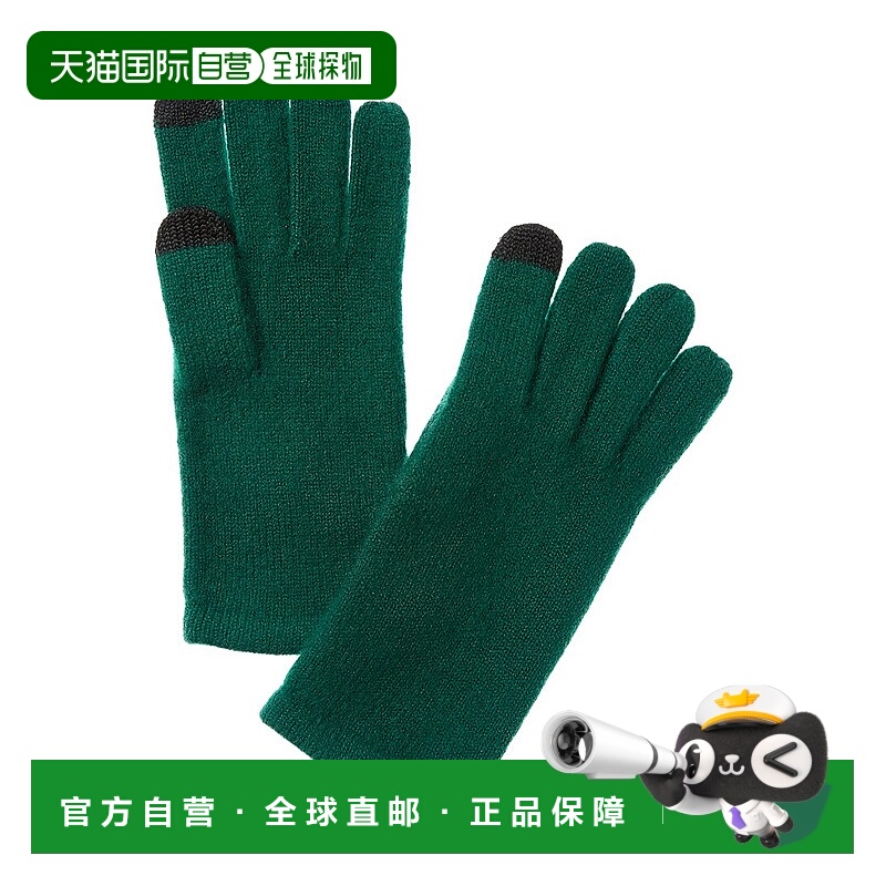 自营sofiacashmere Touch Screen Cashmere Glove - green 美国奥