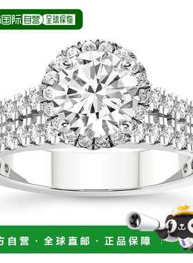 自营 pompeii32 1/3 克拉 Waverly 实验室培育钻石订婚戒指 白金