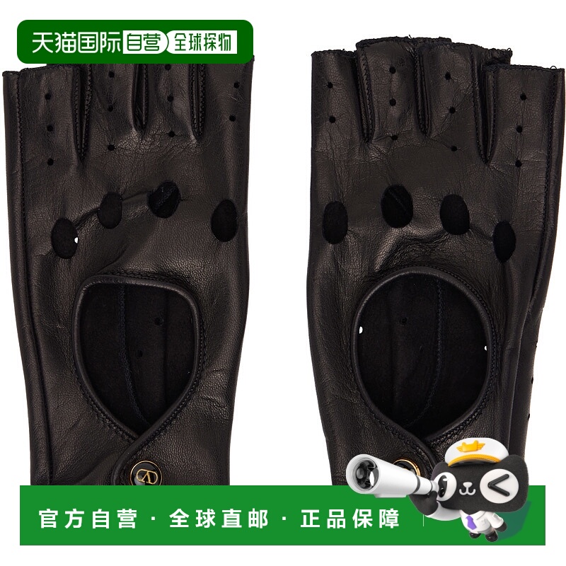 1h可退 香港直邮潮奢 Valentino 华伦天奴 女士 黑色 VLogo Signa