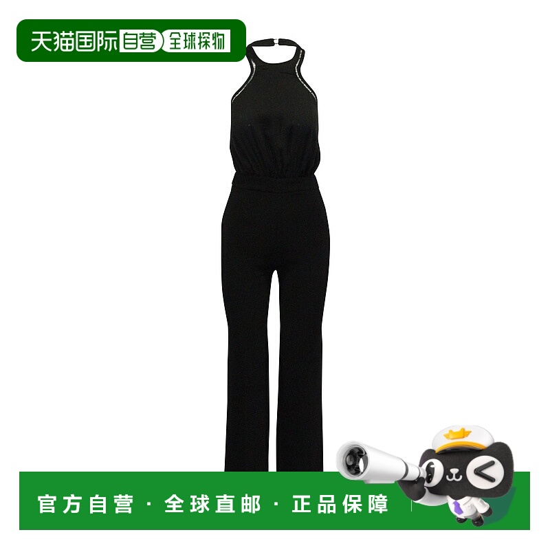 自营Ba&sh Saudry Open-Back Jumpsuit in Black Polyester - bla