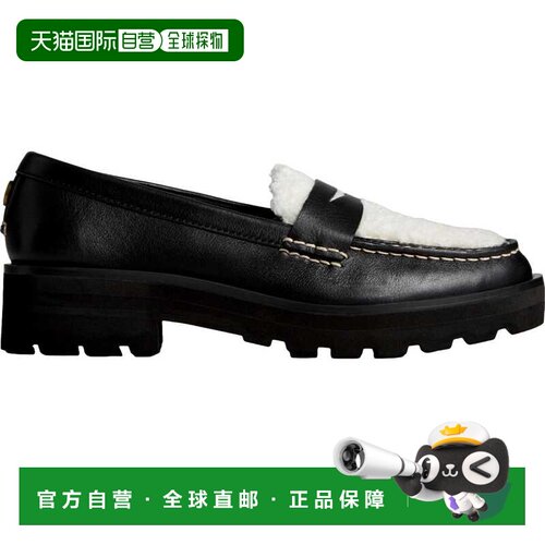 自营Sperry Chunky Penny Black Fuzzy STS88881男士黑色 美国奥