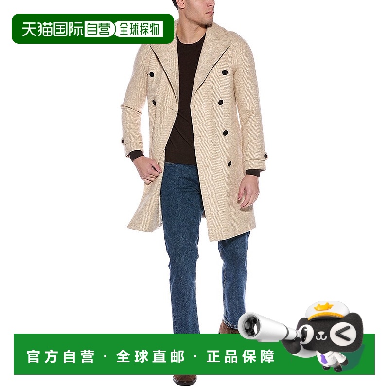 自营Reiss Hardwick Overcoat - brown 【美国奥莱】直发