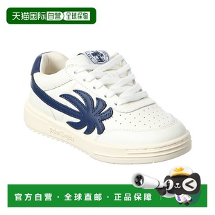 自营Palm Angels Palm Beach University Leather Sneaker - whit