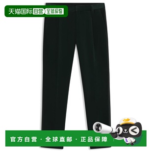 自营hugo bossSlim-fit trousers in cotton velvet - light gree