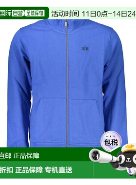 自营La Martina Cotton Men Men's Sweatshirt - blue 美国奥莱直