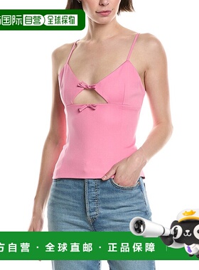 自营 Avantlook镂空蝴蝶结背心-粉红色 美国奥莱直发性感吊带