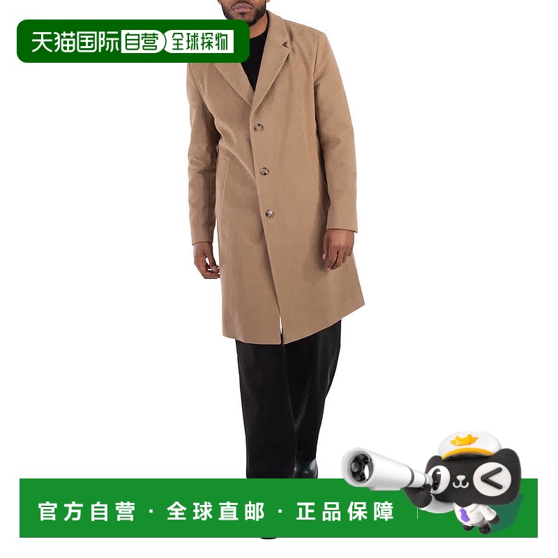 自营 Hugo Boss Jared常规合身外套-开放米色 美国奥莱直发