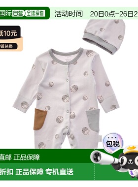 自营andy wawaAndywawa Cozy Crumbs Romper Set - grey 美国奥莱