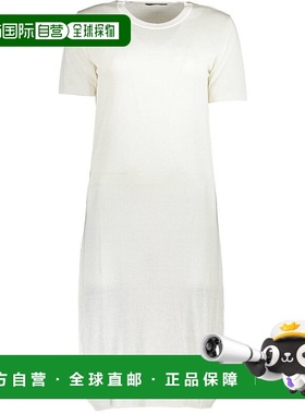 自营 Cavalli Class粘胶纤维女式连衣裙-白色 美国奥莱直发