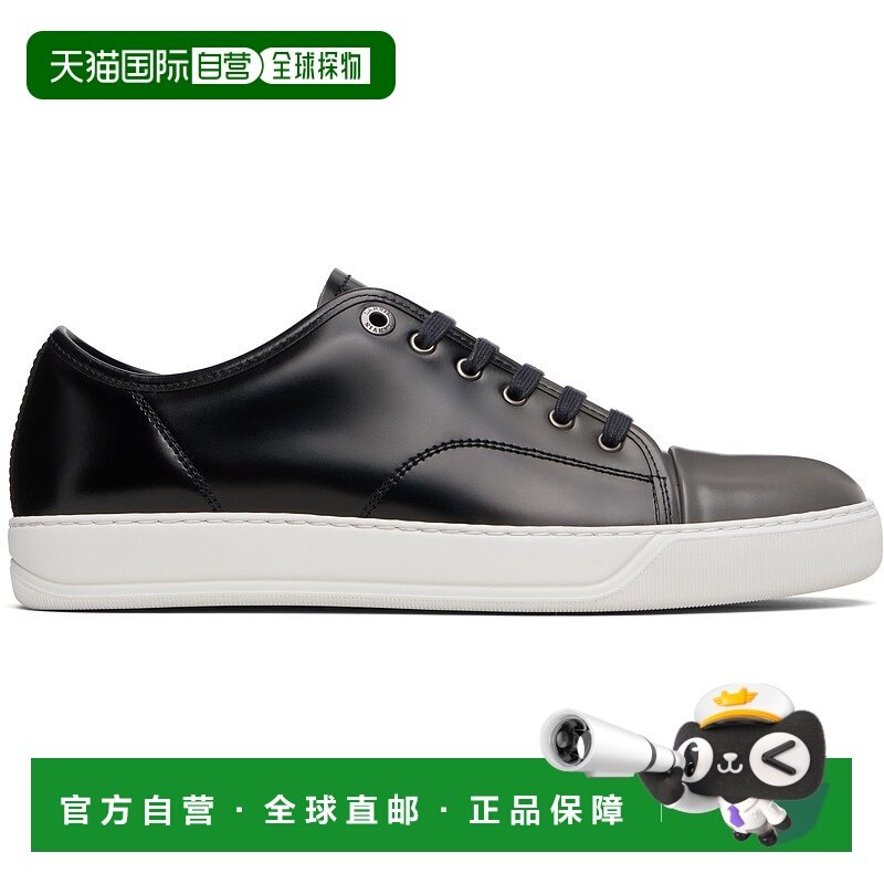 1h可退 香港直邮潮奢 Lanvin 朗雯 男士 黑色 DBB1 Gradation Lea