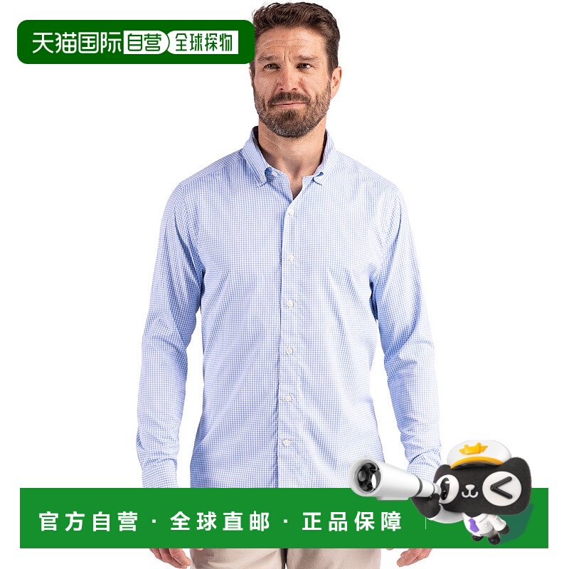 自营Cutter & Buck Skyline Epic Confidence Recycled Gingham M