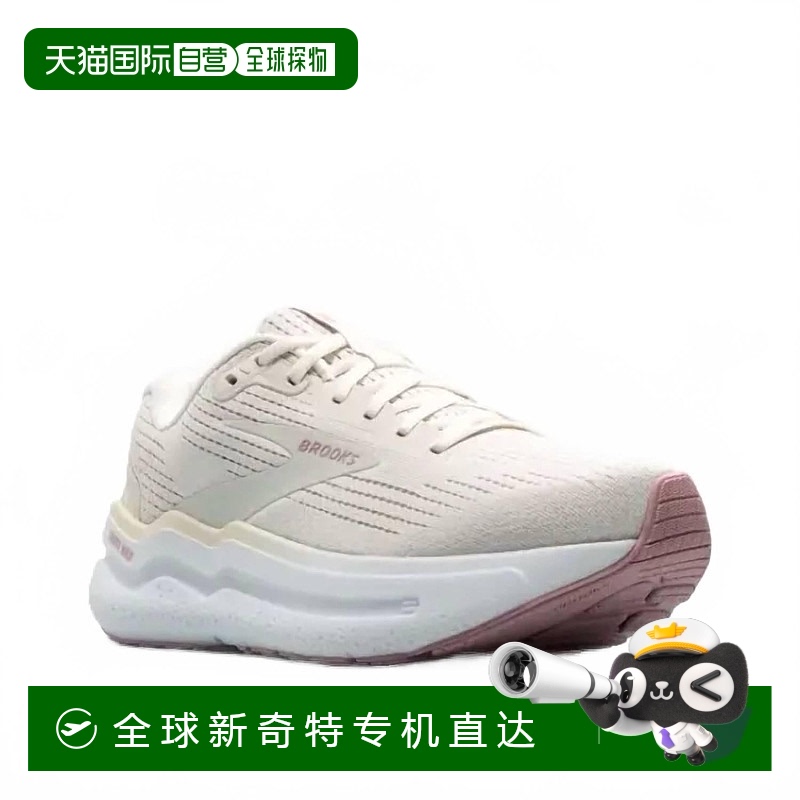 自营 brooks女式Ghost Max 2跑步鞋-中等宽度，椰奶色/灰色/西风