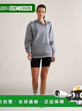 自营 members only女式泰勒双拉链套头大廓形连帽衫 - 灰色 美国