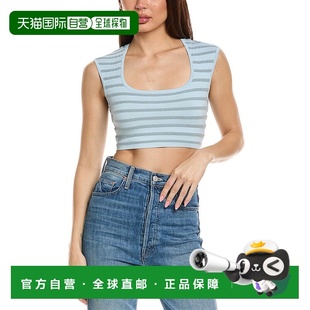 蓝色 自营 上衣 Emille 条纹背心美国直发奥莱 ALEXIS