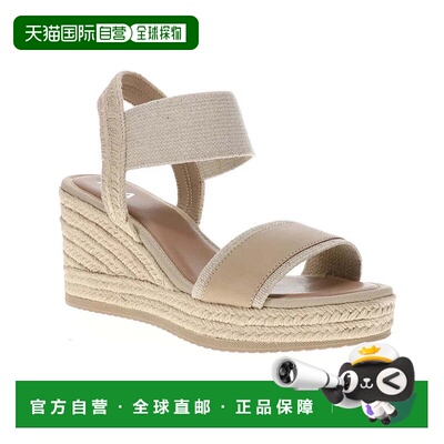 自营Women's MIA Bayle Sandals Beige Ankle Strap Wedge Heel E