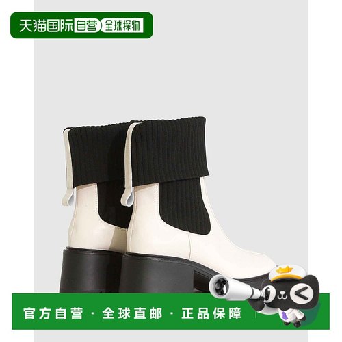 自营 belle & bloomPerfect Illusion针织靴-奶油色/黑色 美国奥