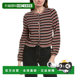 black 自营CeCe 美国奥莱直发 Cardigan Knit Elastic Cuff