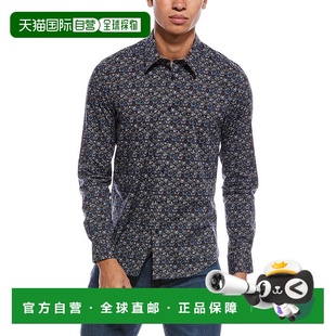 Parker Gray Printed Shirt 美国奥莱直发 自营Paisley blue