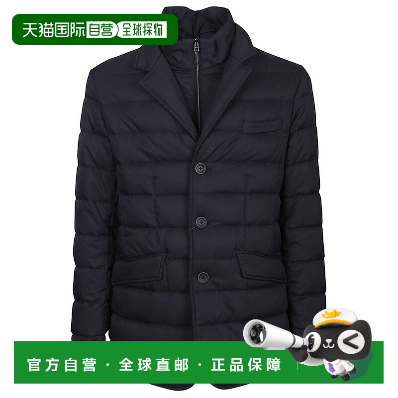 自营hernoQuilted Black Blazer With Notch Lapel And Alcantara