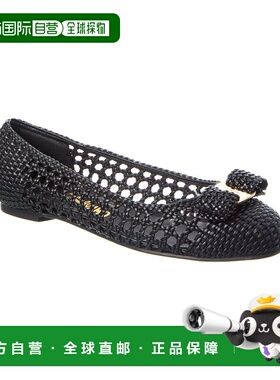 自营salvatore ferragamoFerragamo Varina Leather Ballet Flat