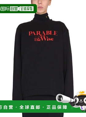 自营raf simonsRelaxed Fit Sweatshirt - black 美国奥莱直发