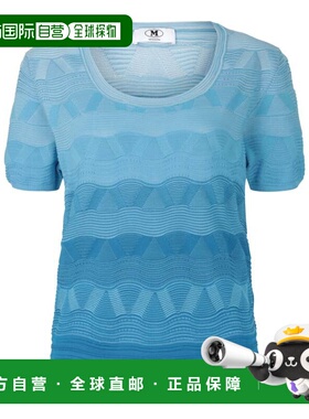 自营m missoniWave-Pattern Knit Sweater - degrade blue 美国奥