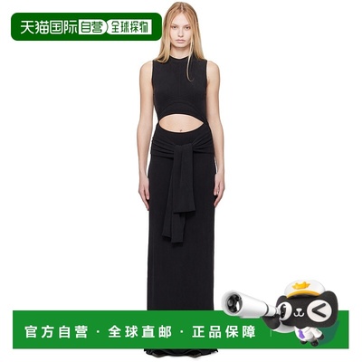 1h可退 香港直邮潮奢 Balmain 巴尔曼 女士 黑色 Knotted Cut Out