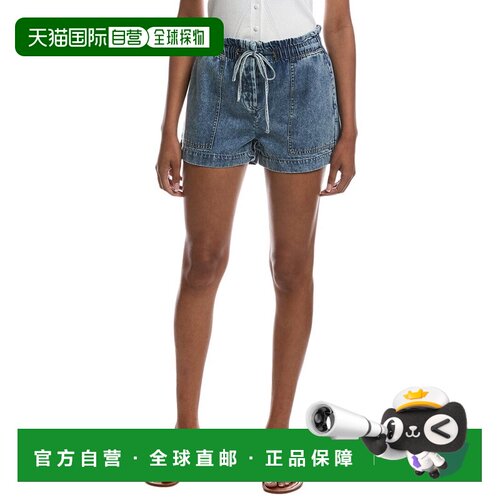 自营current elliottCurrent/Elliott Denim Short - blue 美国奥