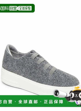 自营Dearfoams Women's Sport Foam Elastic Lace Slip-On Sneake