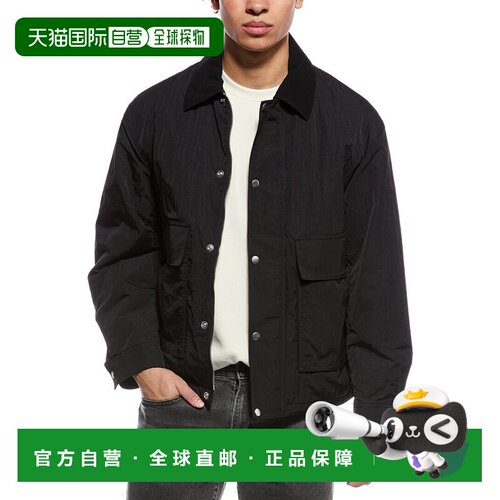 自营Theory Utility Blouson Tumbled Jacket - black 美国奥莱直